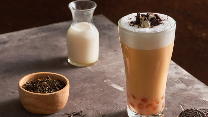 hojicha latte ala kafe